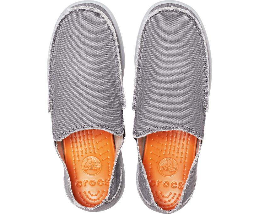 Men Santa Cruz Slip-On Charcoal / Light Gray | Crocs Loafers