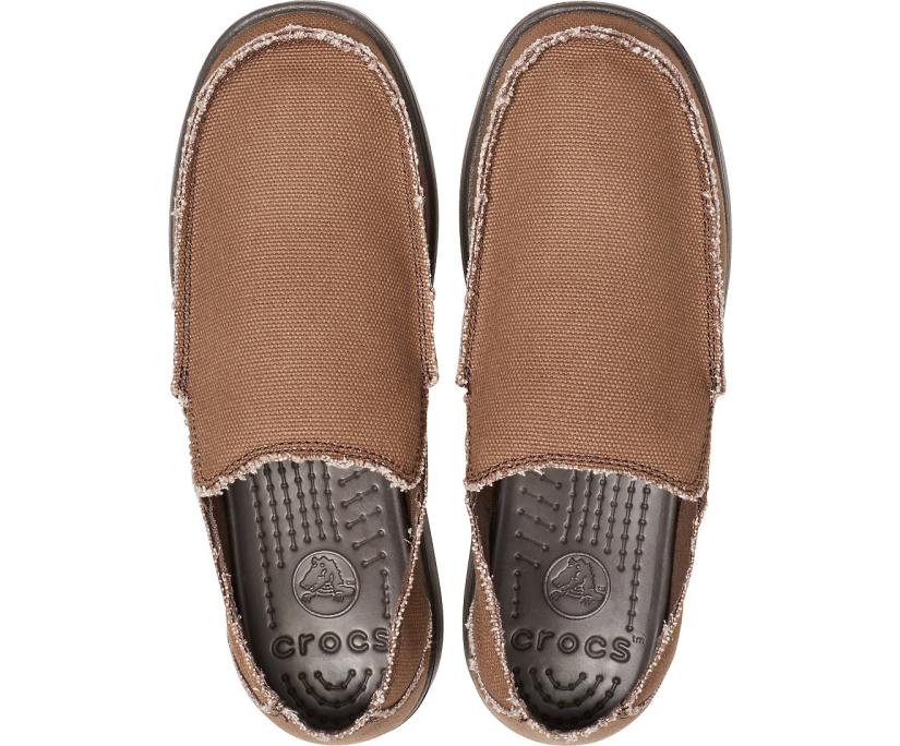 Men Santa Cruz Slip-On Espresso / Espresso | Crocs Loafers