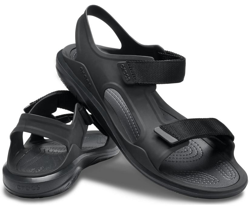 Men Swiftwater™ Expedition Sandal Black / Black | Crocs Sandals