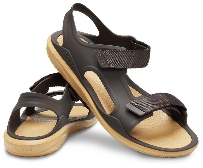 Men Swiftwater™ Expedition Sandal Espresso / Tan | Crocs Sandals