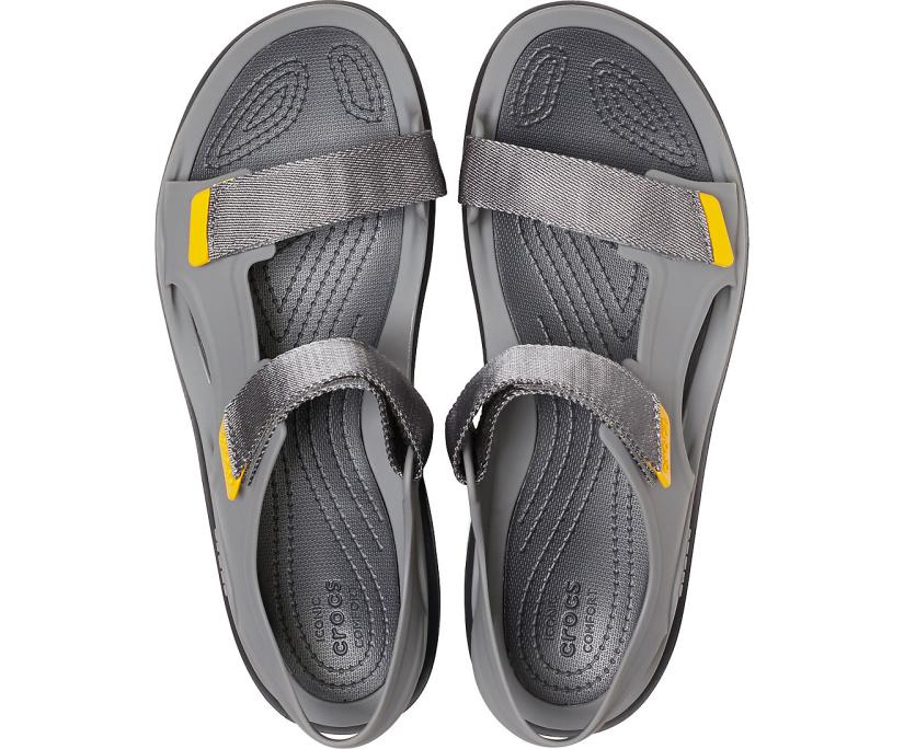 Men Swiftwater™ Expedition Sandal Slate Grey/black | Crocs Sandals
