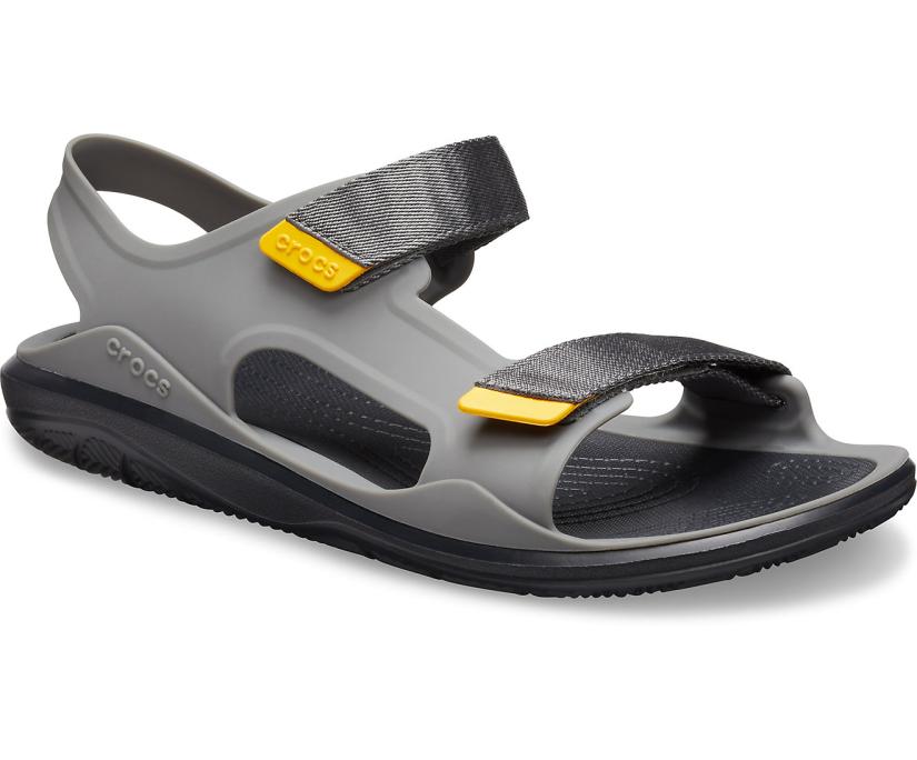 Men Swiftwater™ Expedition Sandal Slate Grey/black | Crocs Sandals