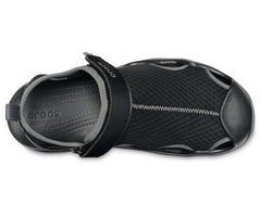 Men Swiftwater™ Mesh Deck Sandal Black | Crocs Sandals