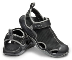 Men Swiftwater™ Mesh Deck Sandal Black | Crocs Sandals