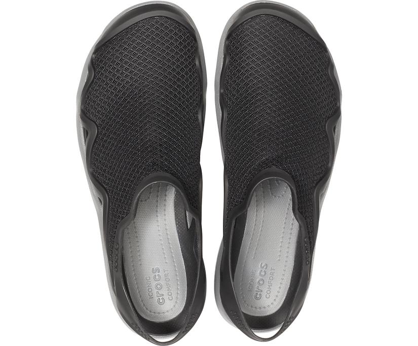 Men Swiftwater™ Mesh Wave Black/slate Grey | Crocs Sandals