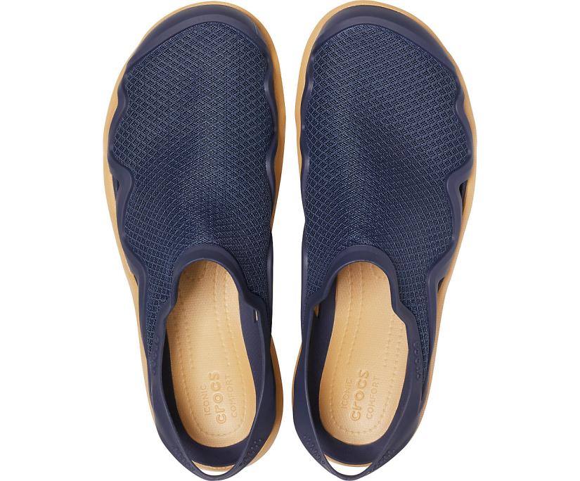 Men Swiftwater™ Mesh Wave Navy / Tan | Crocs Sandals