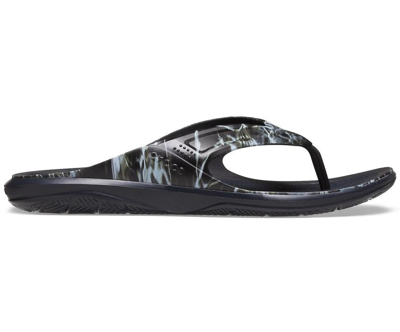 Men Swiftwater™ Mossy Oak® Elements™ Wave Flip Black | Crocs Flip-Flops