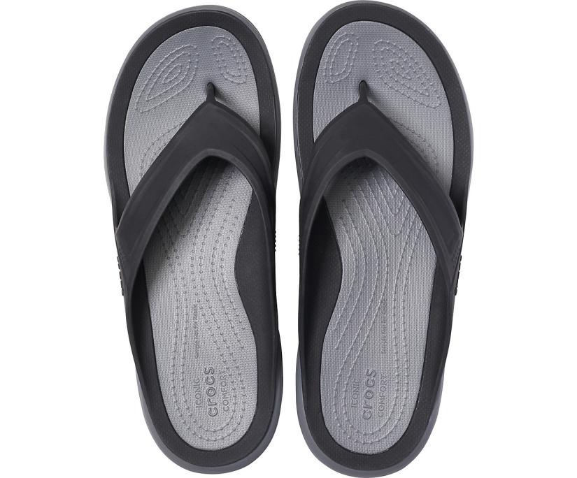 Men Swiftwater™ Wave Flip Black/slate Grey | Crocs Sandals