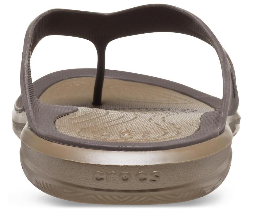 Men Swiftwater™ Wave Flip Espresso / Walnut | Crocs Sandals