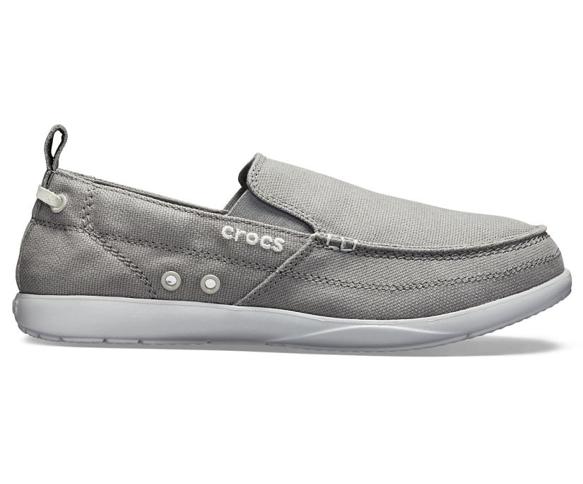 Men Walu Slip-On Slate Grey/light Grey | Crocs Loafers