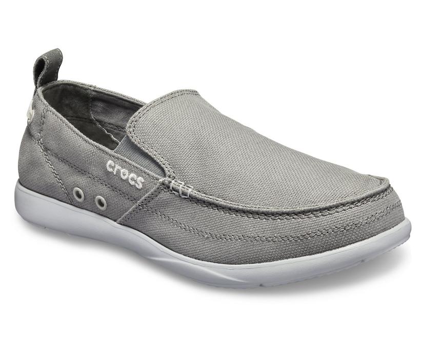 Men Walu Slip-On Slate Grey/light Grey | Crocs Loafers