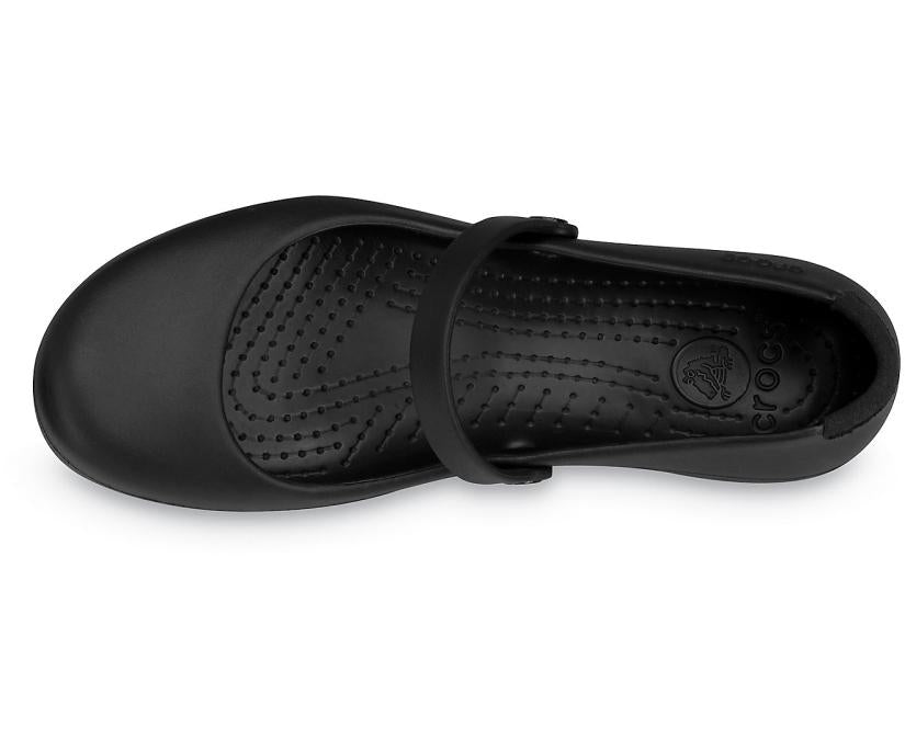 Women Alice Work Flat Black | Crocs Flats