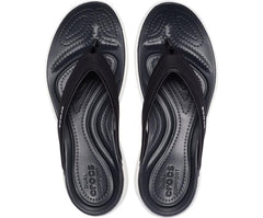 Women Capri V Sporty Flip Black | Crocs Sandals