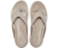 Women Capri V Sporty Flip Cobblestone | Crocs Sandals