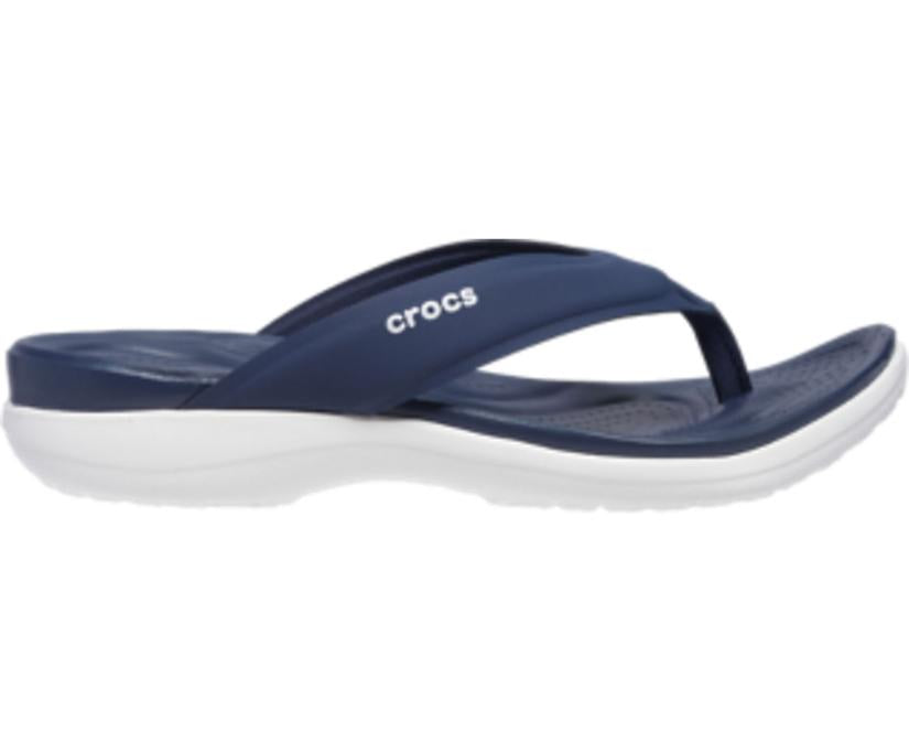 Women Capri V Sporty Flip Navy | Crocs Sandals