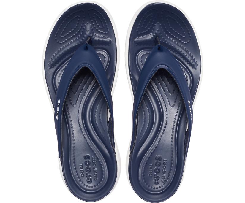 Women Capri V Sporty Flip Navy | Crocs Sandals