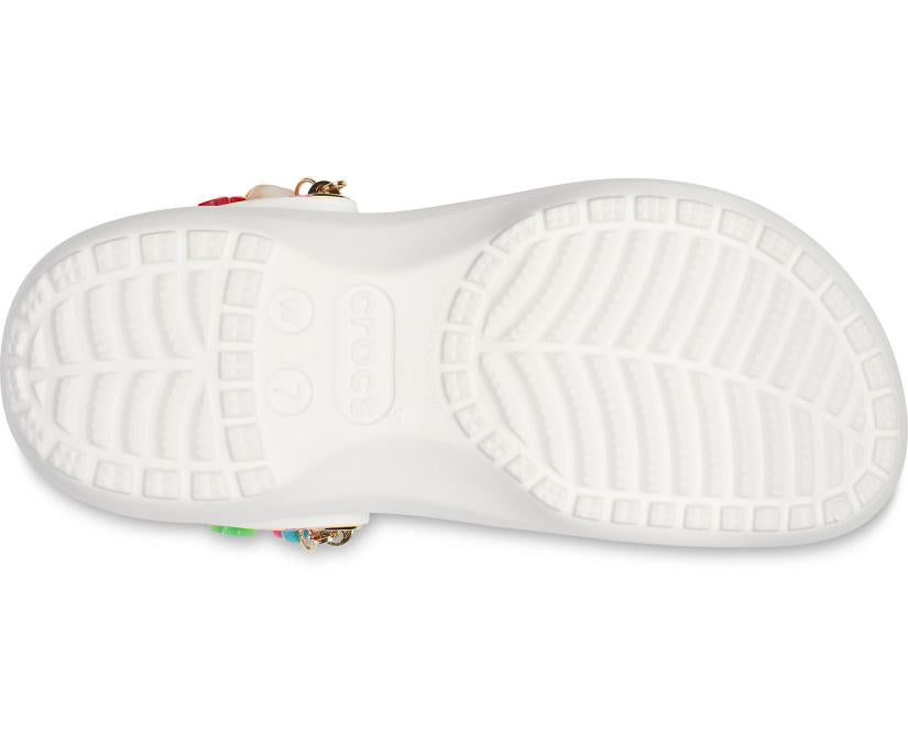 Women Classic Festival Vibes Platform Clog White / Multi | Crocs Clogs