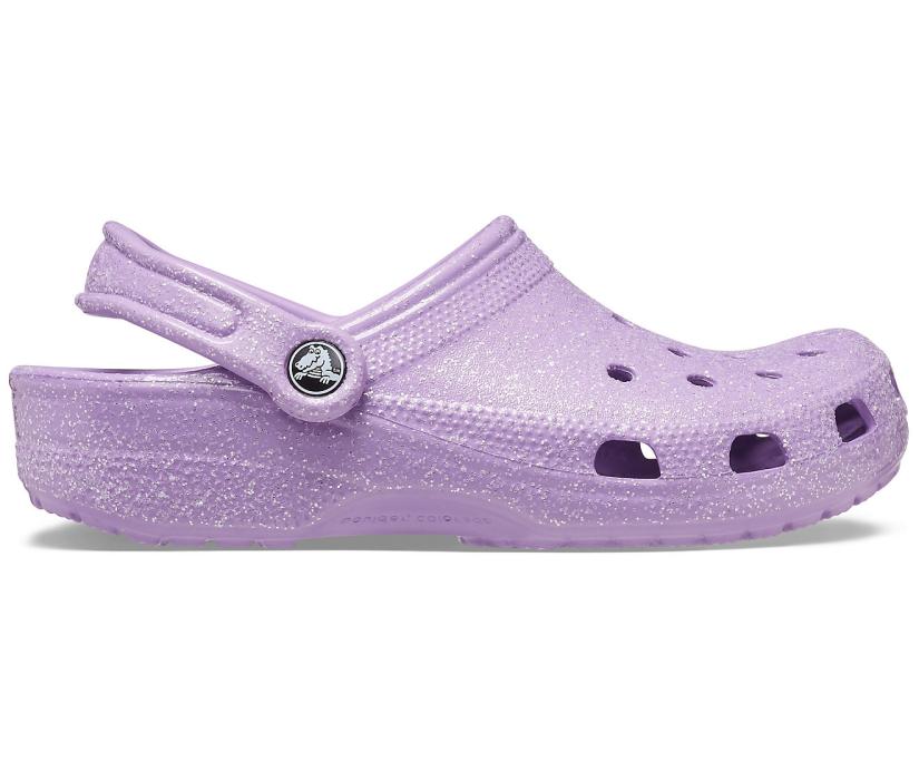 Women Classic Glitter Clog Orchid | Crocs Clogs