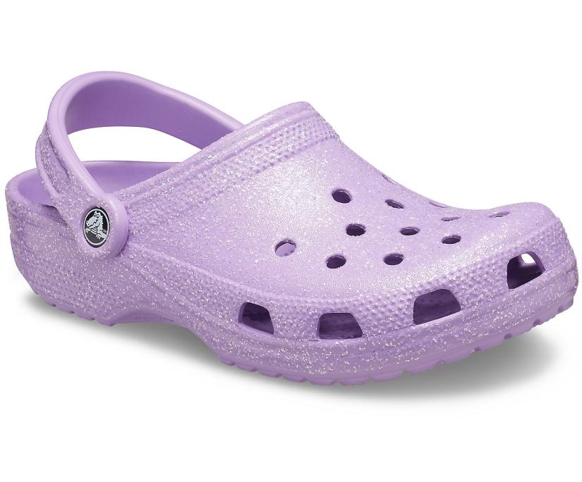 Women Classic Glitter Clog Orchid | Crocs Clogs