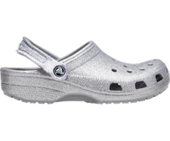 Women Classic Glitter Clog Silver | Crocs Clogs