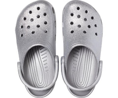 Women Classic Glitter Clog Silver | Crocs Clogs