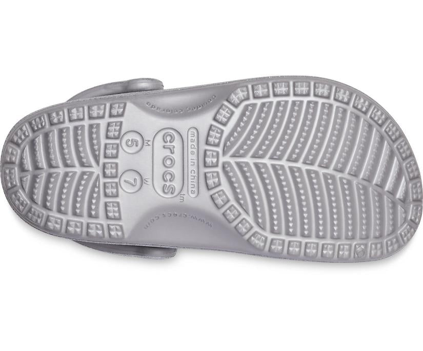 Women Classic Glitter Clog Silver | Crocs Clogs