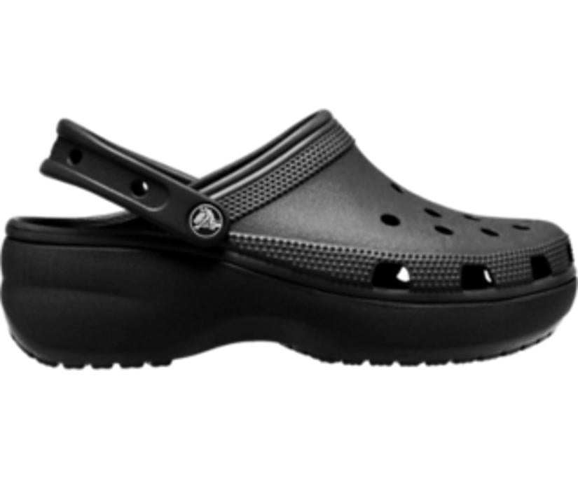 Women Classic Platform Clog Black | Crocs Clogs