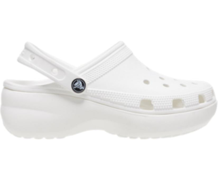 Women Classic Platform Clog White | Crocs Clogs