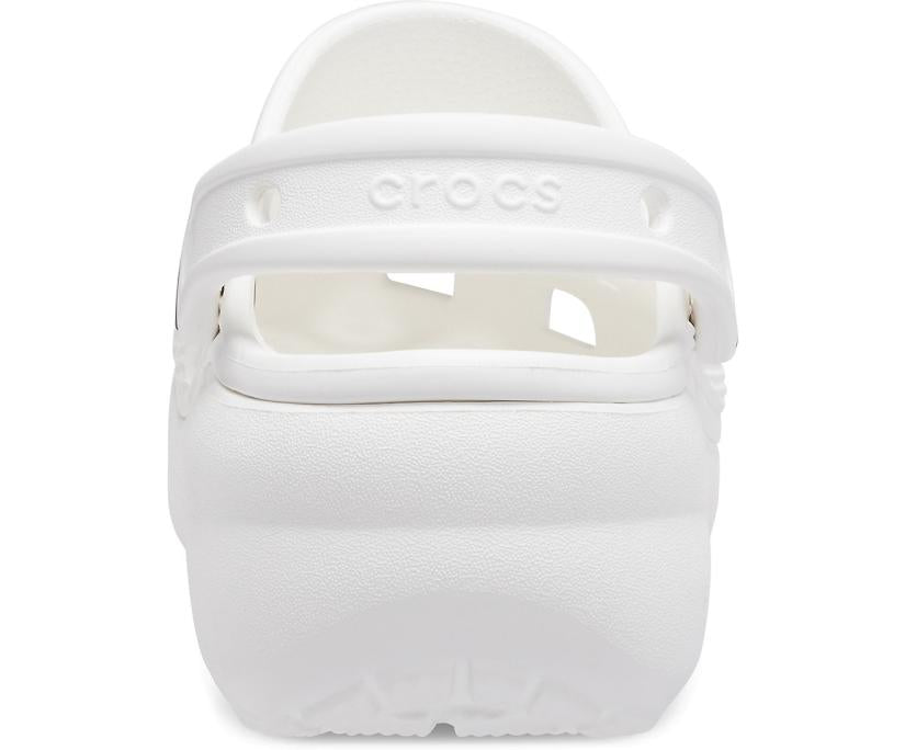 Women Classic Platform Clog White | Crocs Clogs