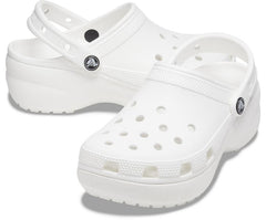 Women Classic Platform Clog White | Crocs Clogs
