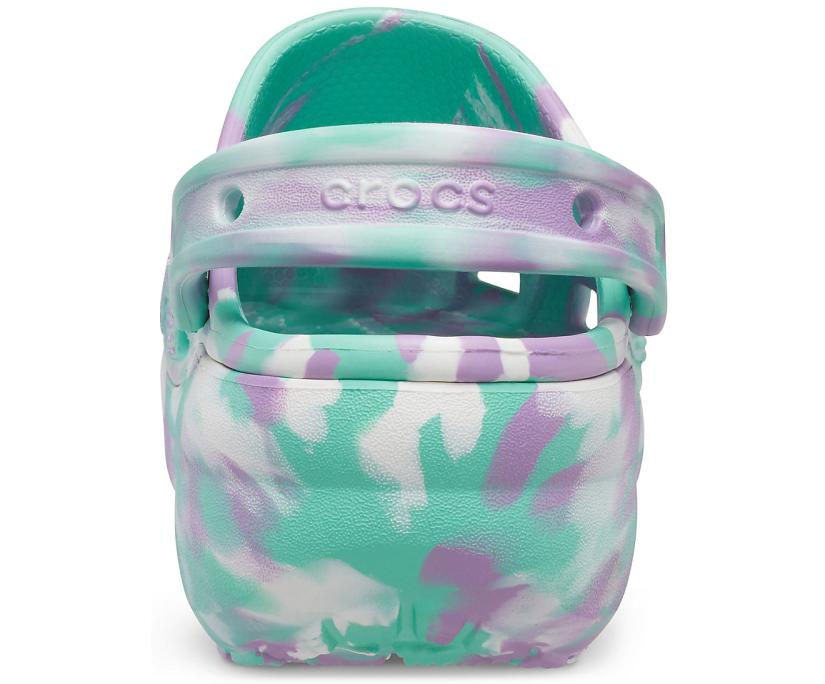 Women Classic Platform Marbled Clog Pistachio / Multi | Crocs Clogs