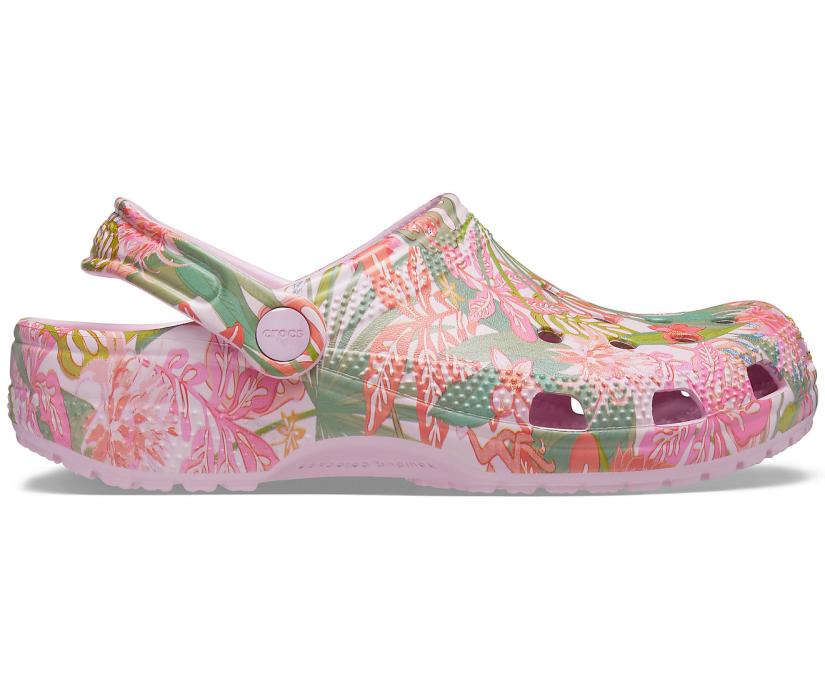 Women Classic Vera Bradley Clog Ballerina Pink | Crocs Clogs