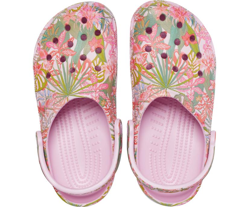 Women Classic Vera Bradley Clog Ballerina Pink | Crocs Clogs