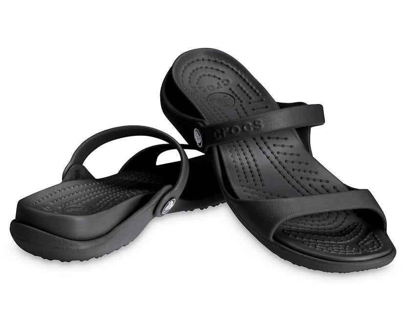 Women Cleo Sandal Black / Black | Crocs Sandals