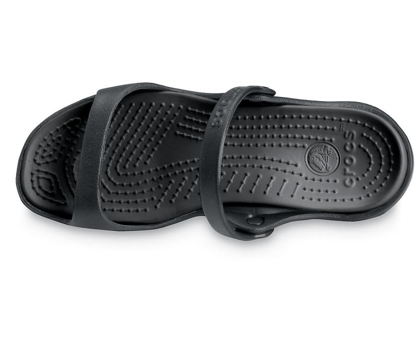 Women Cleo Sandal Black / Black | Crocs Sandals
