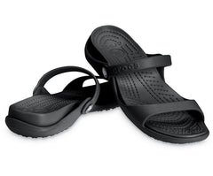 Women Cleo Sandal Black / Black | Crocs Sandals