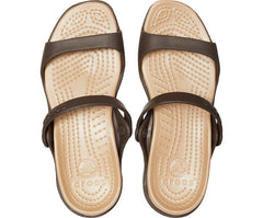 Women Cleo Sandal Espresso / Gold | Crocs Sandals