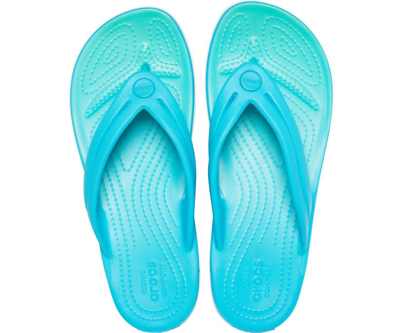 Women Crocband™ Ombre Flip Digital Aqua / Multi | Crocs Flip-Flops