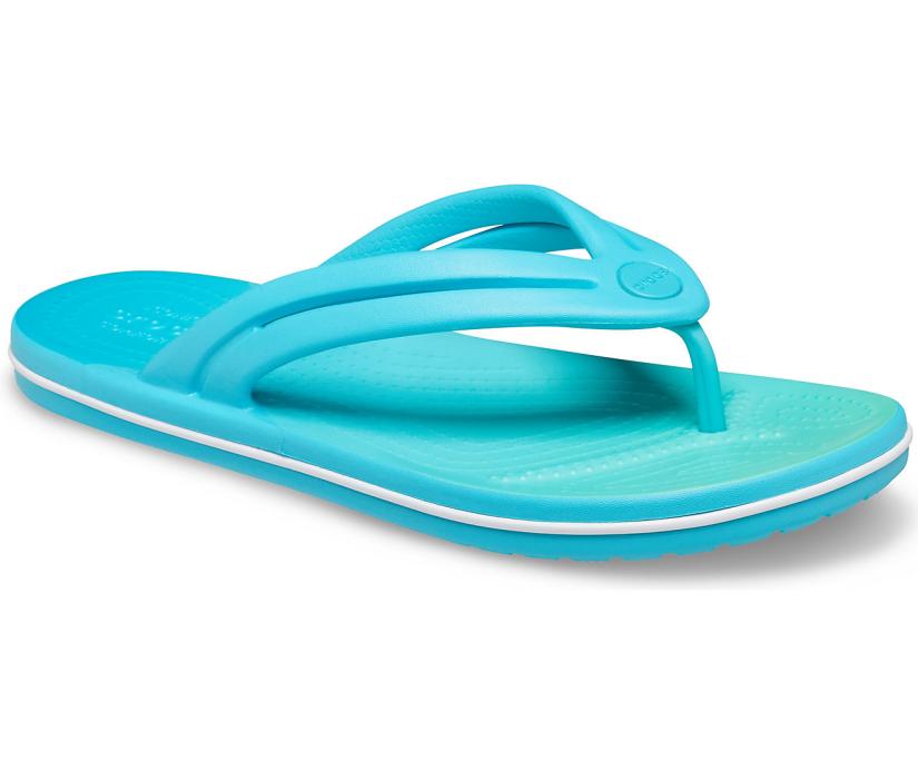 Women Crocband™ Ombre Flip Digital Aqua / Multi | Crocs Flip-Flops