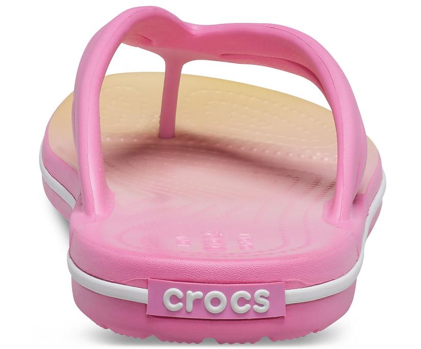 Women Crocband™ Ombre Flip Pink Lemonade / Multi | Crocs Flip-Flops