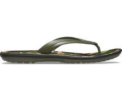 Women Crocband™ Printed Flip Army Green / Black | Crocs Flip-Flops