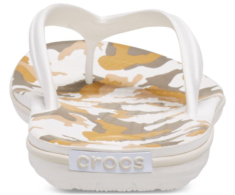 Women Crocband™ Printed Flip White / Multi | Crocs Flip-Flops