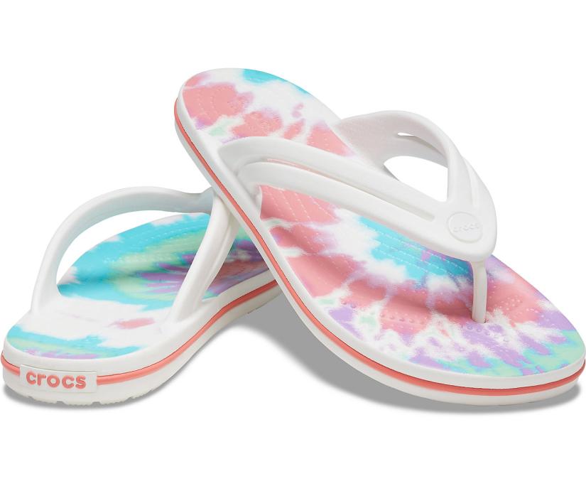 Women Crocband™ Tie-Dye Flip Fresco / Multi | Crocs Flip-Flops