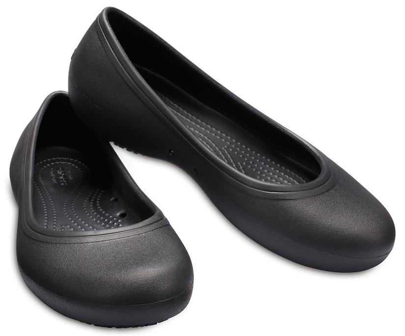 Women Crocs At Work™ Flat Black | Crocs Flats