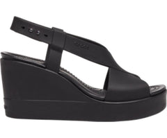 Women Crocs Brooklyn High Wedge Black / Black | Crocs Sandals