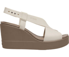 Women Crocs Brooklyn High Wedge Stucco / Mushroom | Crocs Sandals