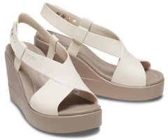 Women Crocs Brooklyn High Wedge Stucco / Mushroom | Crocs Sandals