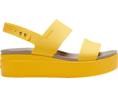 Women Crocs Brooklyn Low Wedge Canary / Canary | Crocs Sandals