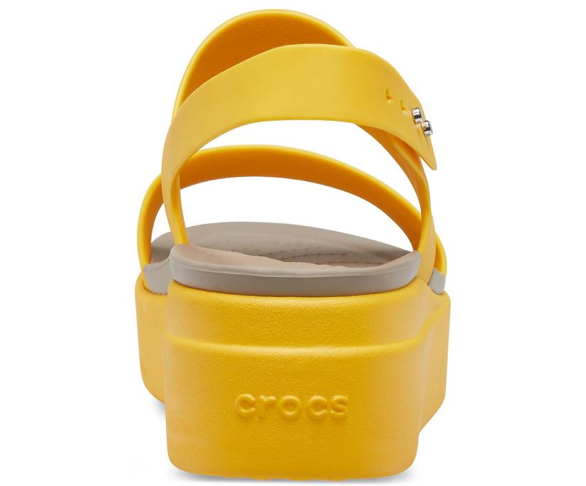 Women Crocs Brooklyn Low Wedge Canary / Canary | Crocs Sandals