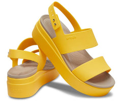 Women Crocs Brooklyn Low Wedge Canary / Canary | Crocs Sandals